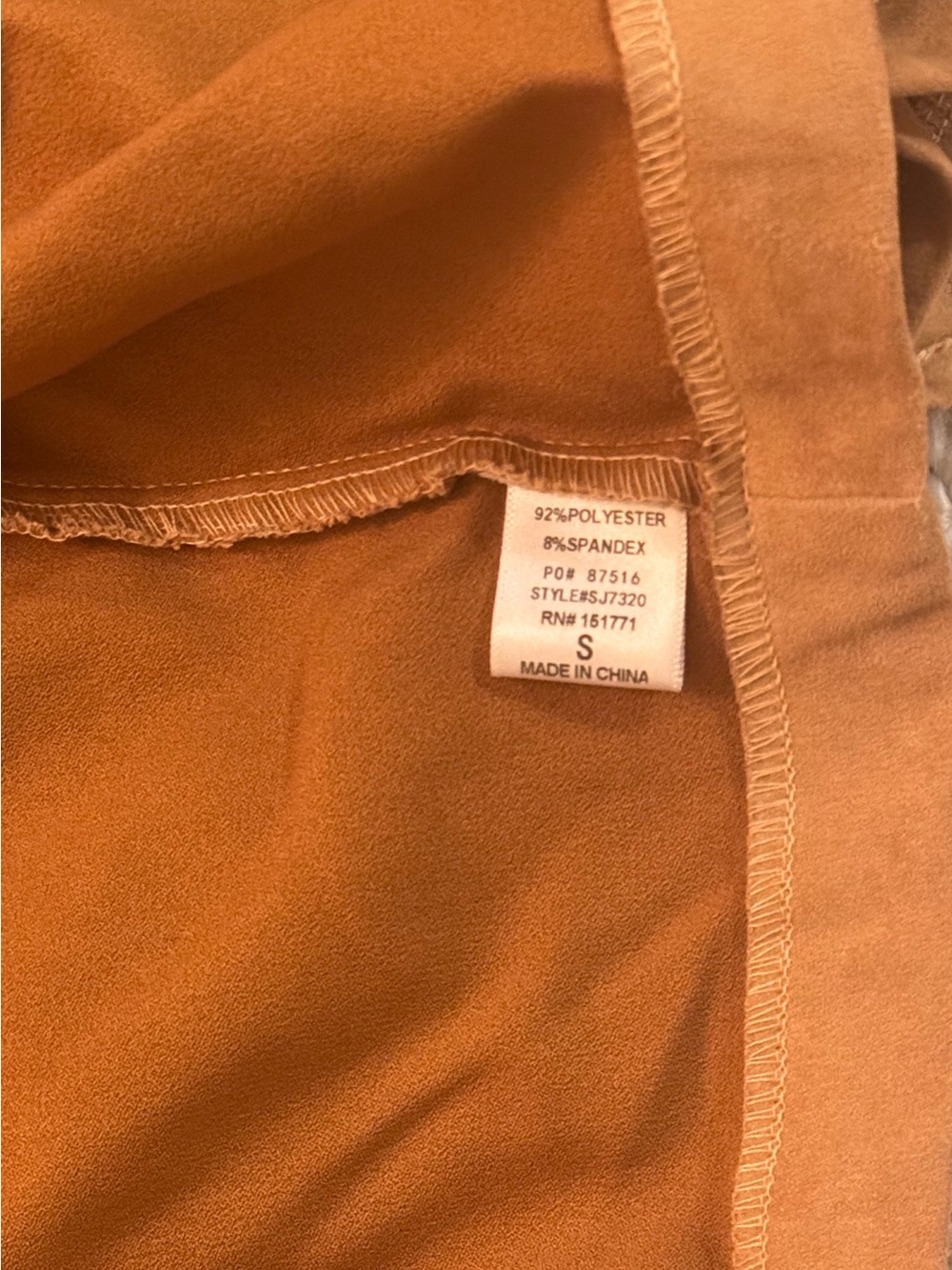 Le Lis Camel Cropped Faux Suede Jacket - Picture 4 of 5